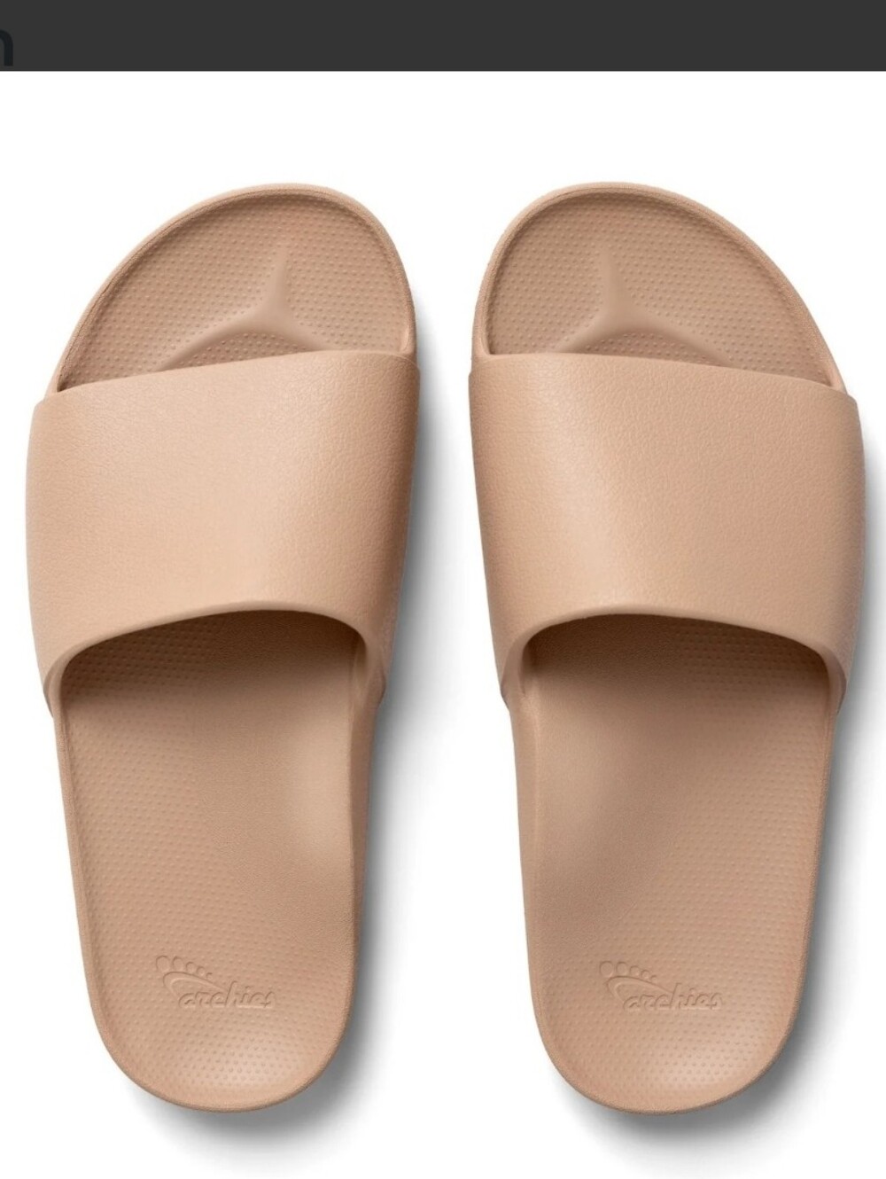 Archies Womenโs Slides Sandals in Nude Beige Slip-On Comfort Flip Flops Size 9